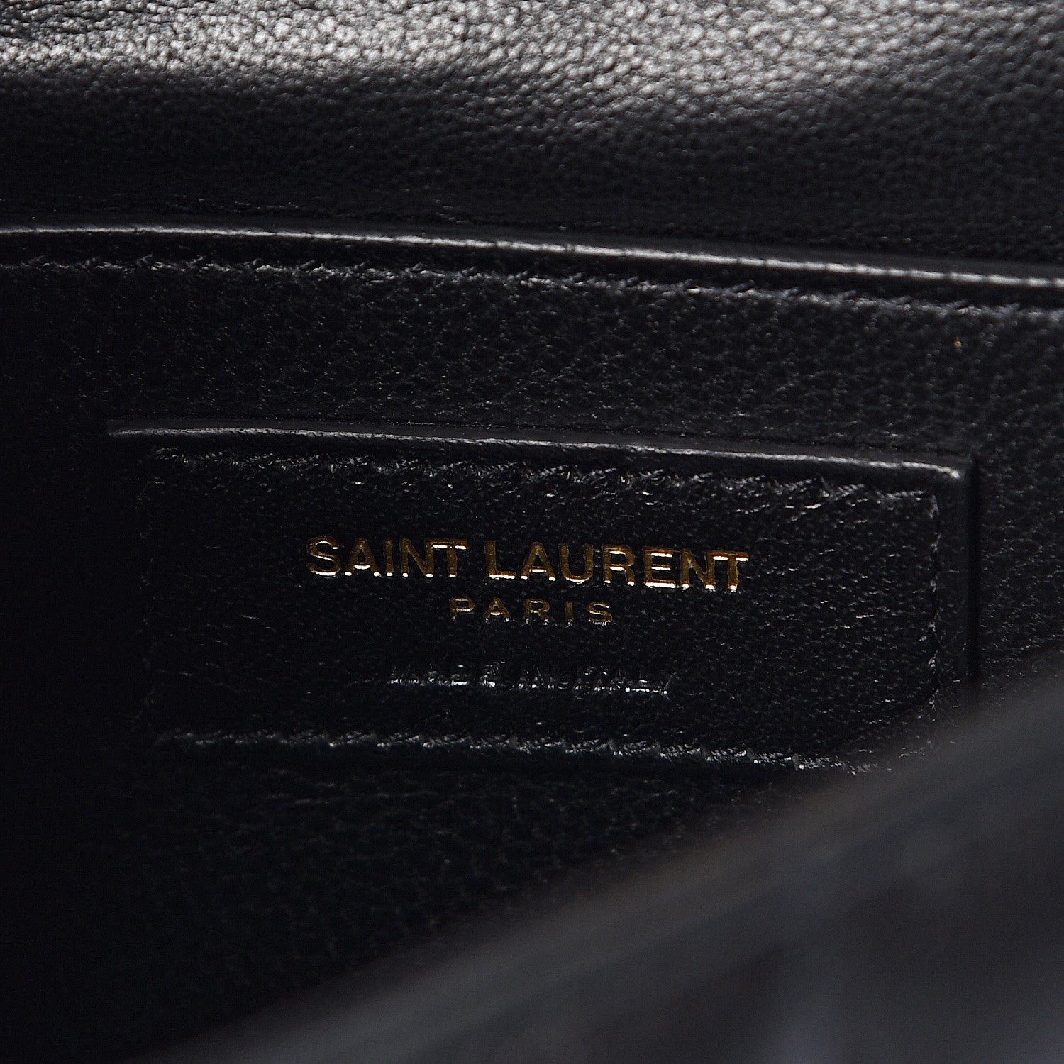 Saint Laurent Lambskin Matelasse Monogram Medium Vicky Chain Bag Black 6 of 10