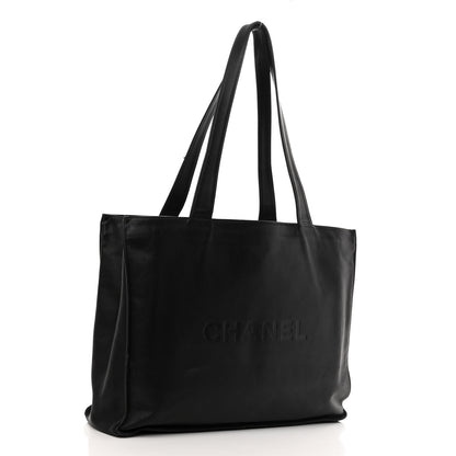 Chanel Calfskin CC Tote Black 3 of 13