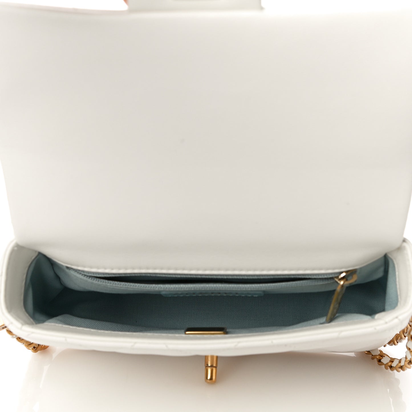 Lambskin Quilted Mini My Perfect Flap White