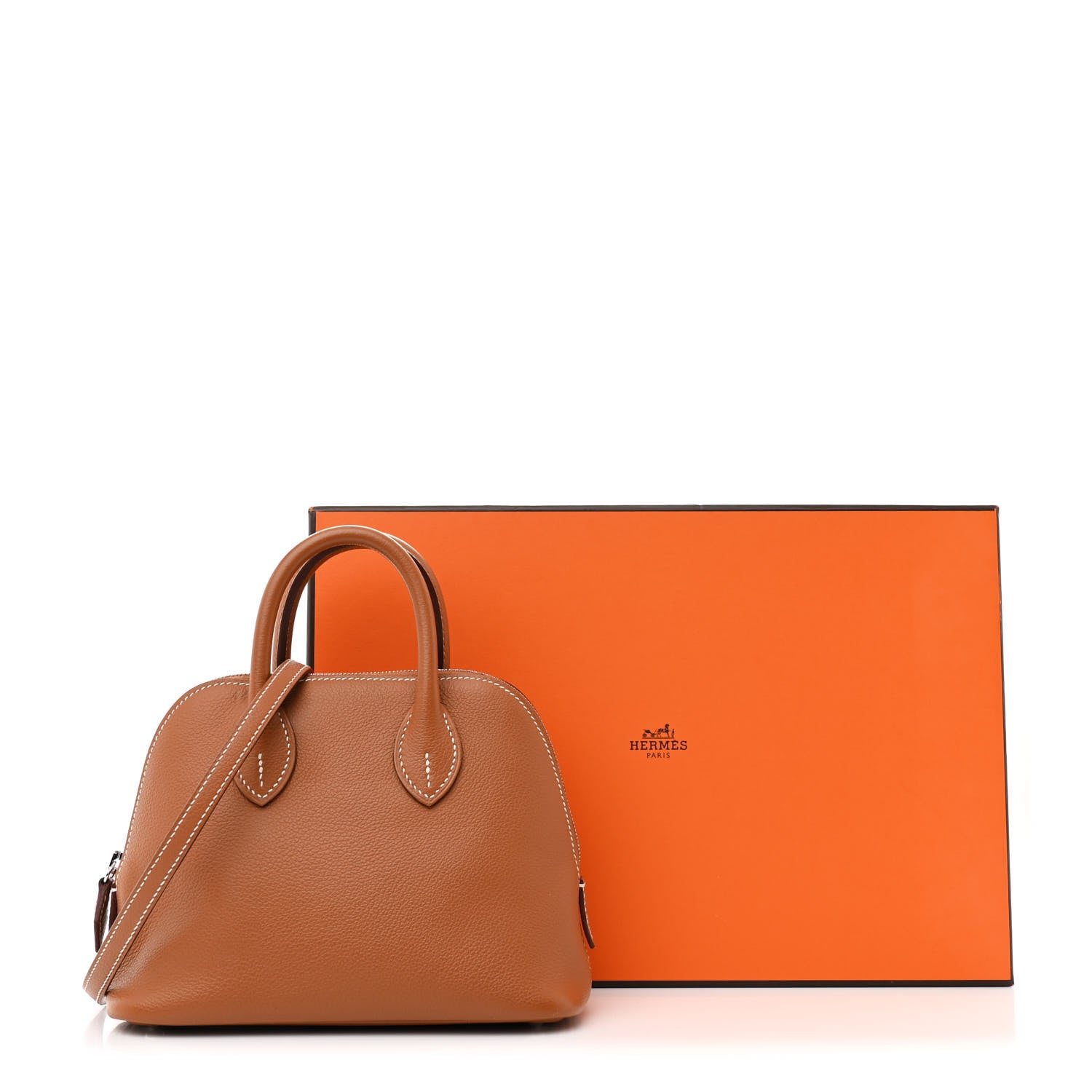 Hermes Evercolor Verso Mini 1923 Bolide Gold Bleu du Nord 11 of 11
