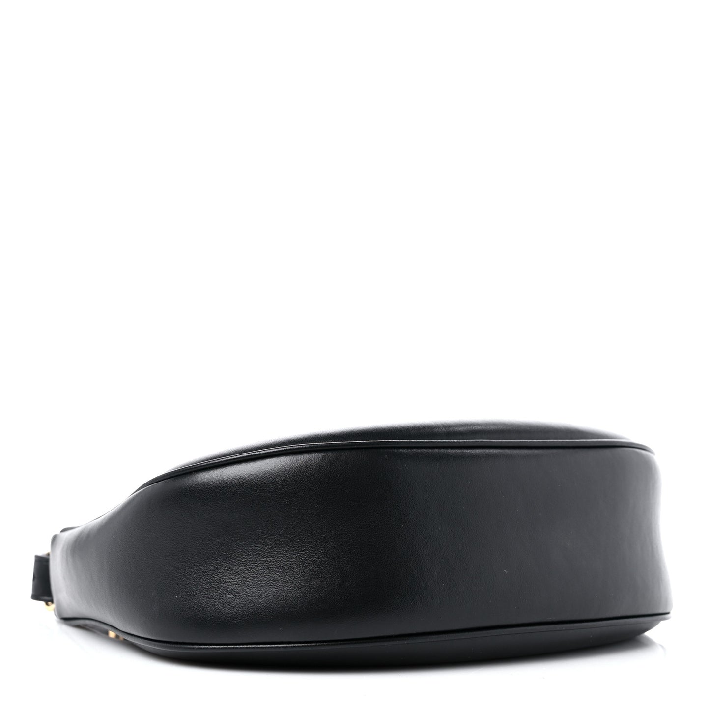 Smooth Calfskin Ava Triomphe Soft Bag Black
