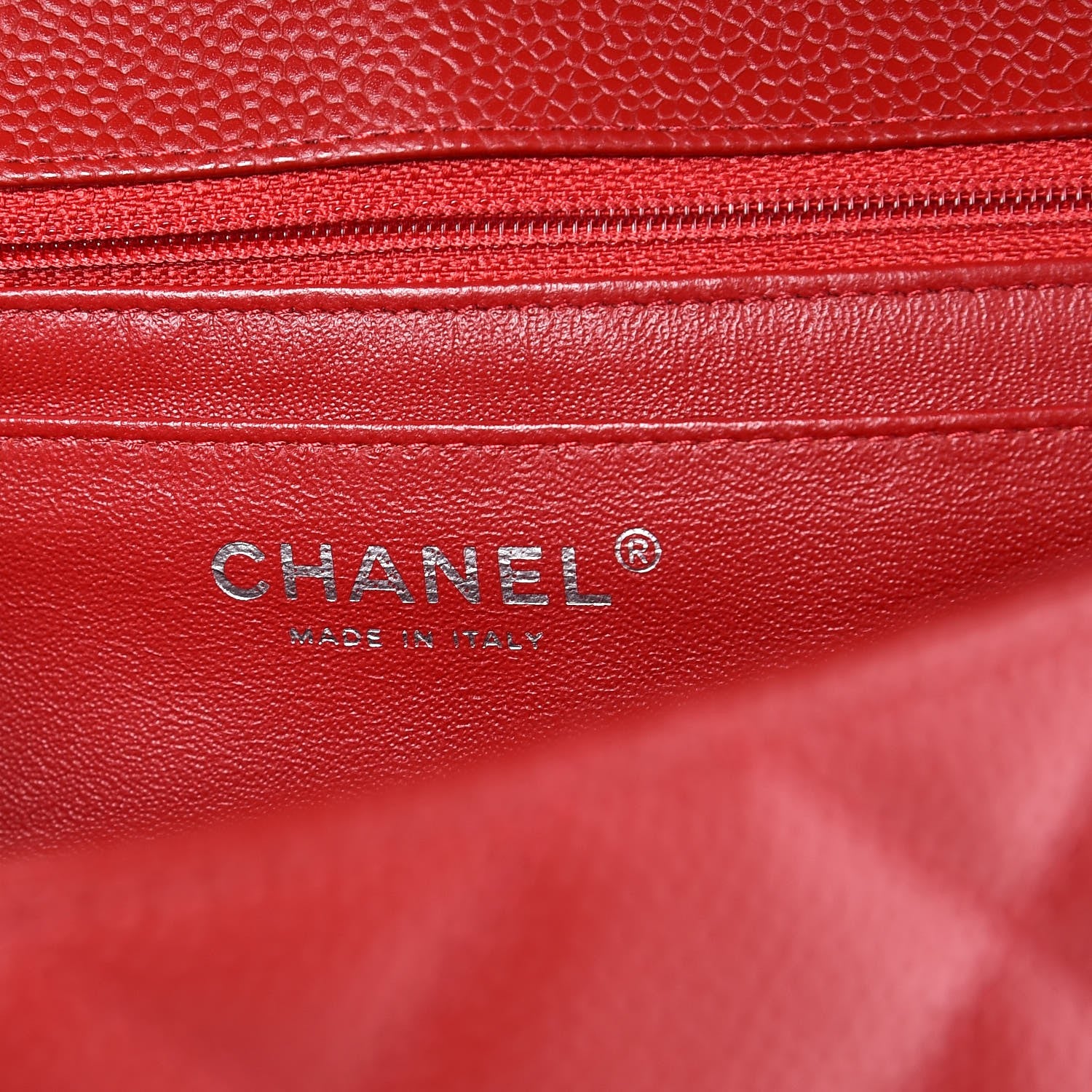 Chanel Caviar Quilted Maxi Single Flap Red 6 of 8