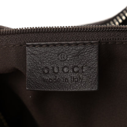 Gucci Monogram Medium D Gold Ring Hobo Dark Brown 6 of 18