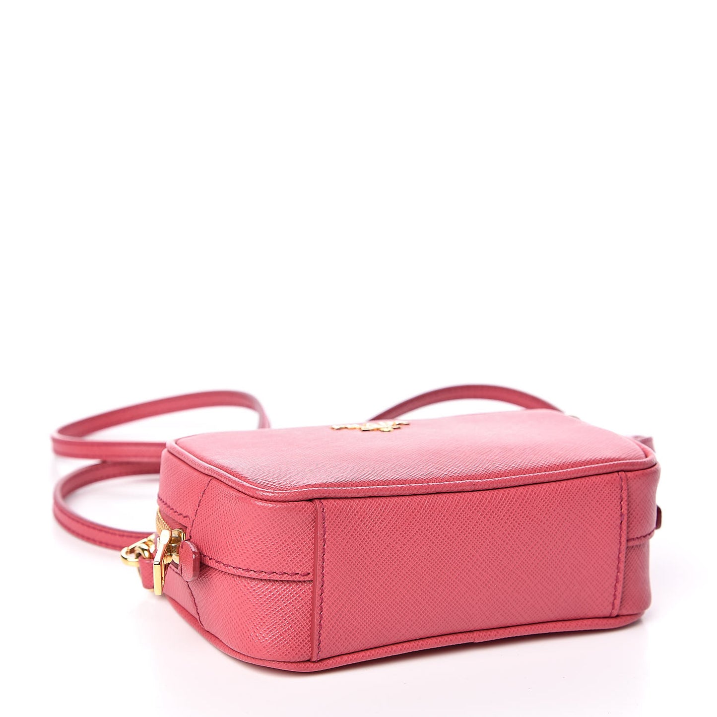 Saffiano Mini Camera Crossbody Peonia