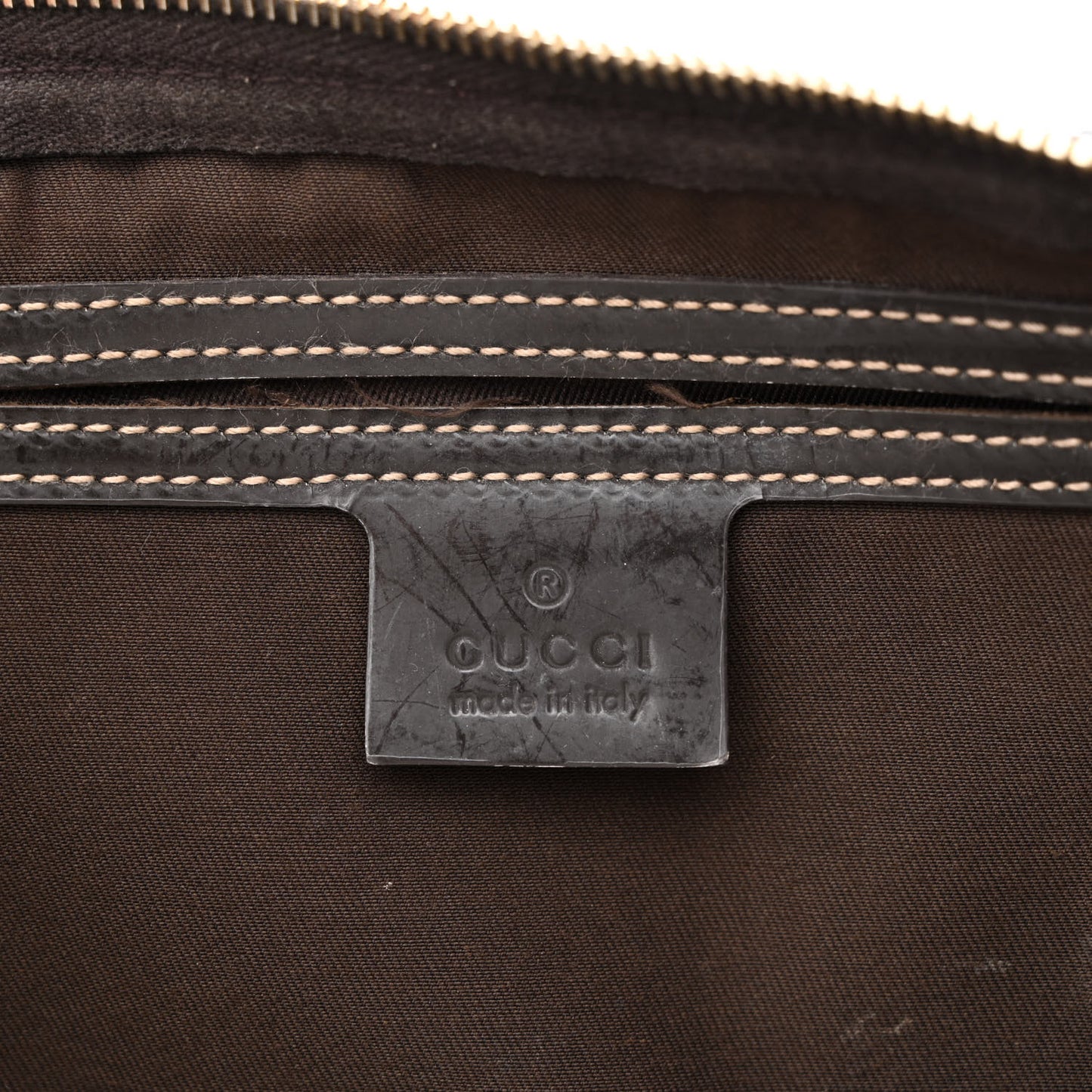 GG Plus Monogram Medium Joy Boston Dark Brown