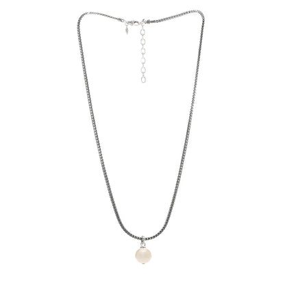 John Hardy Sterling Silver 12mm Pearl Classic Chain Pendant Necklace 3 of 5