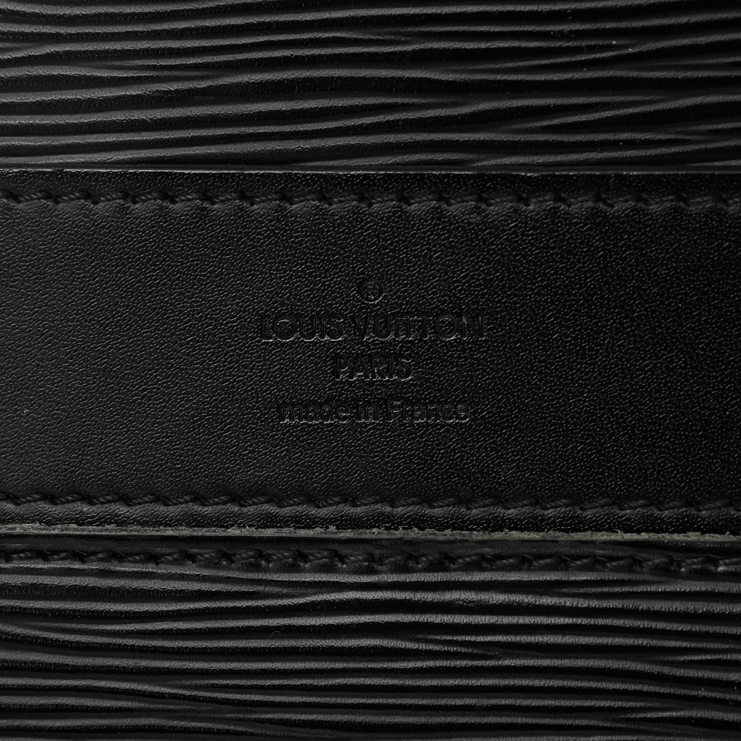 Louis Vuitton Epi Bassano Briefcase Black 8 of 13