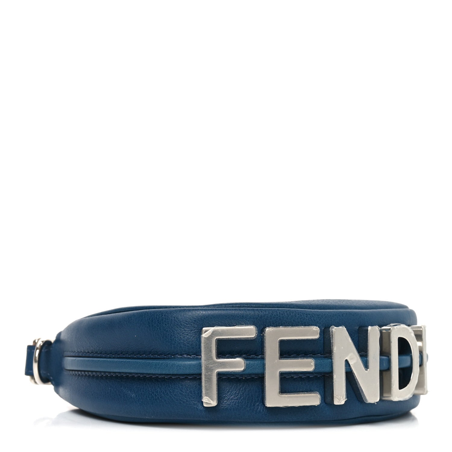 Fendi Vitello Grace Matte Nano Fendigraphy Hobo Charm Mirto