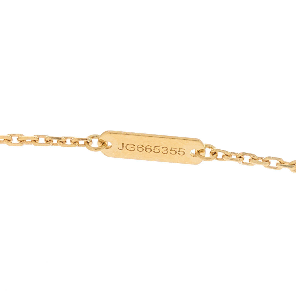 18K Yellow Gold Black Onyx Vintage Alhambra Pendant Necklace