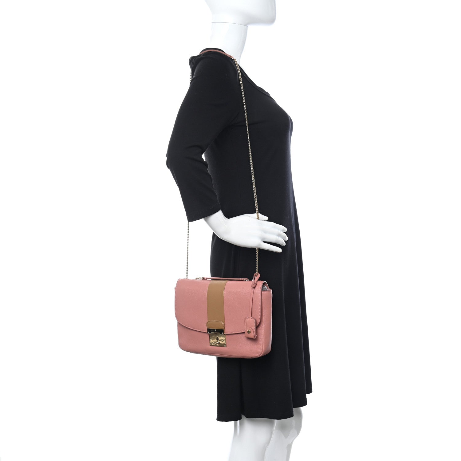Marc Jacobs Calfskin Mini Polly Rosewood Beige Gold 2 of 10