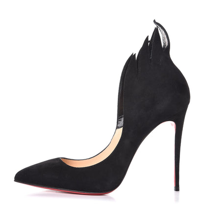 Christian Louboutin Suede Victorina 100 Pumps 39 Black 1 of 8