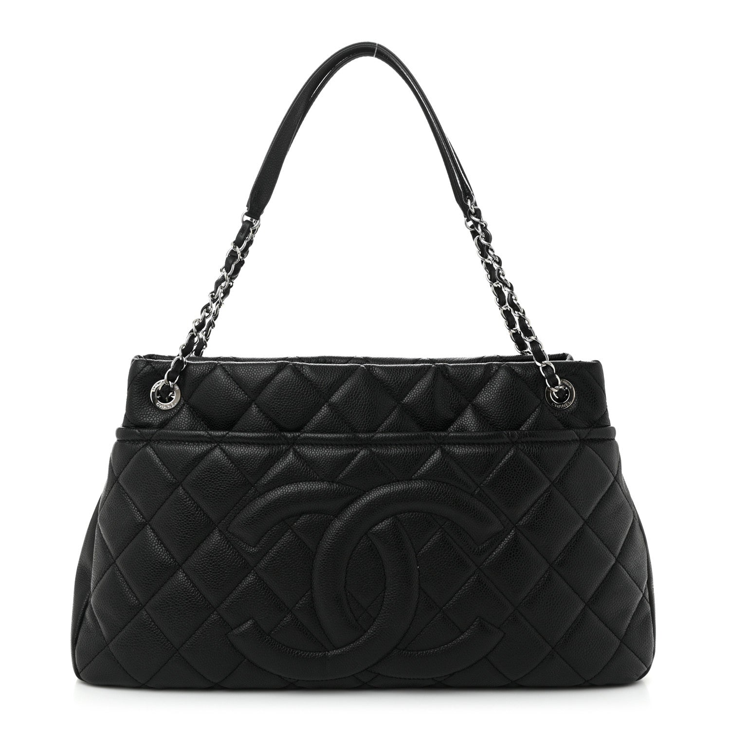 Chanel Caviar Quilted Timeless CC Soft Tote Black 1 of 11