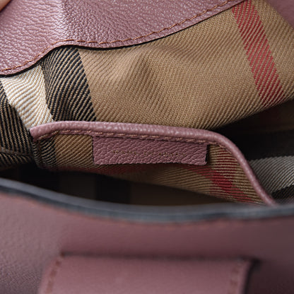 Burberry Soft Grain Calfskin Small Buckle Tote Dusty Pink 7 of 15