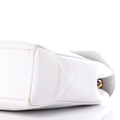 Chanel Caviar Flap Shoulder Bag White 11 of 13