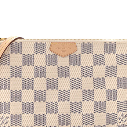 Louis Vuitton Damier Azur Double Zip Pochette 8 of 12