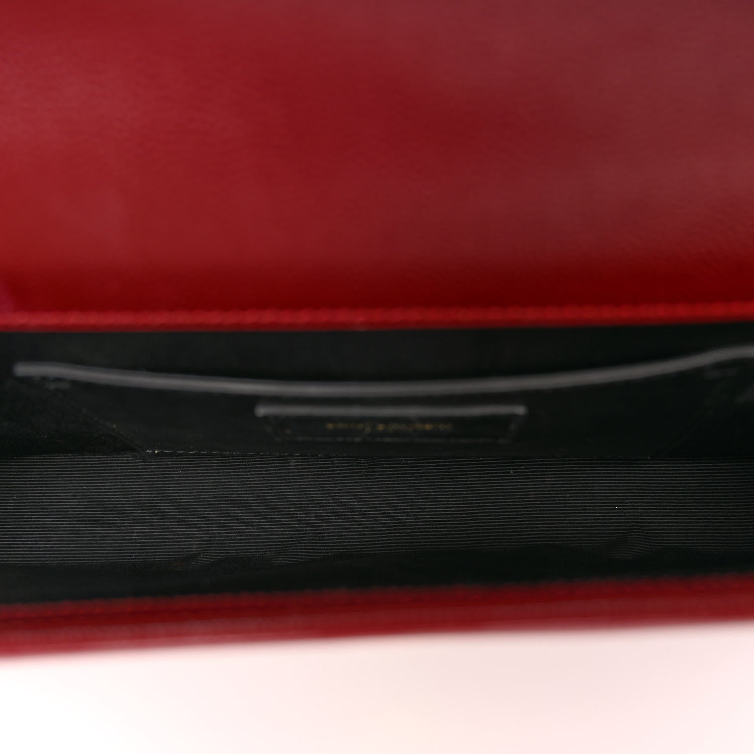 Saint Laurent SAINT LAURENT Grain De Poudre Classic Monogram Cassandre Clutch Dark Red 11 of 20
