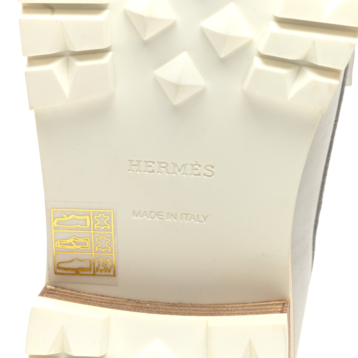 Hermes Calfskin Ivy Loafer 39.5 White 6 of 8