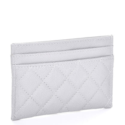 Chanel Caviar Quilted Boy Card Holder Grey 3 of 9