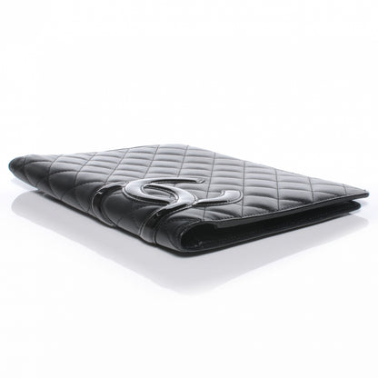 Chanel Calfskin Quilted Large Cambon Agenda Planner Black 4 of 8