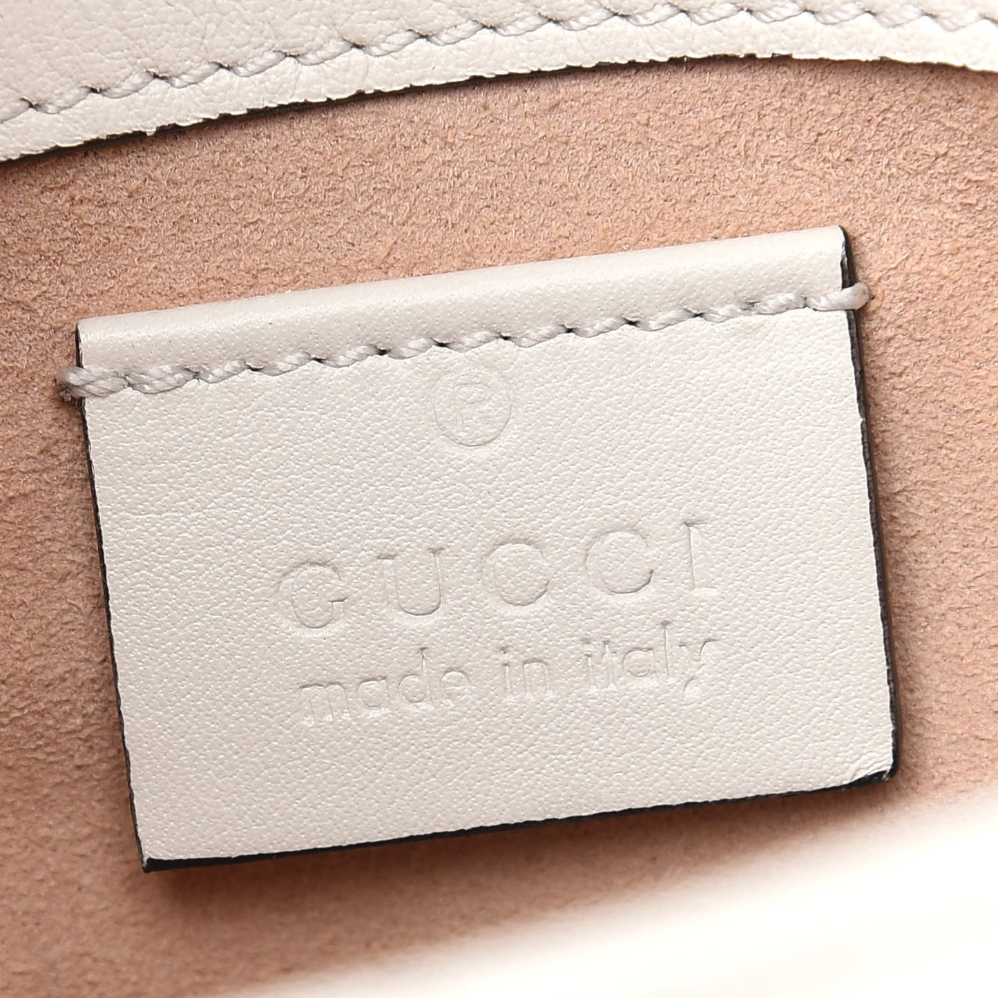 Calfskin Matelasse Super Mini GG Marmont Shoulder Bag White