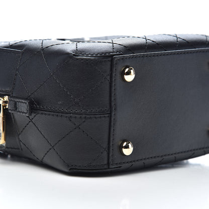 Chanel Calfskin Stitched Enamel CC Camera Case Bag Black 8 of 10