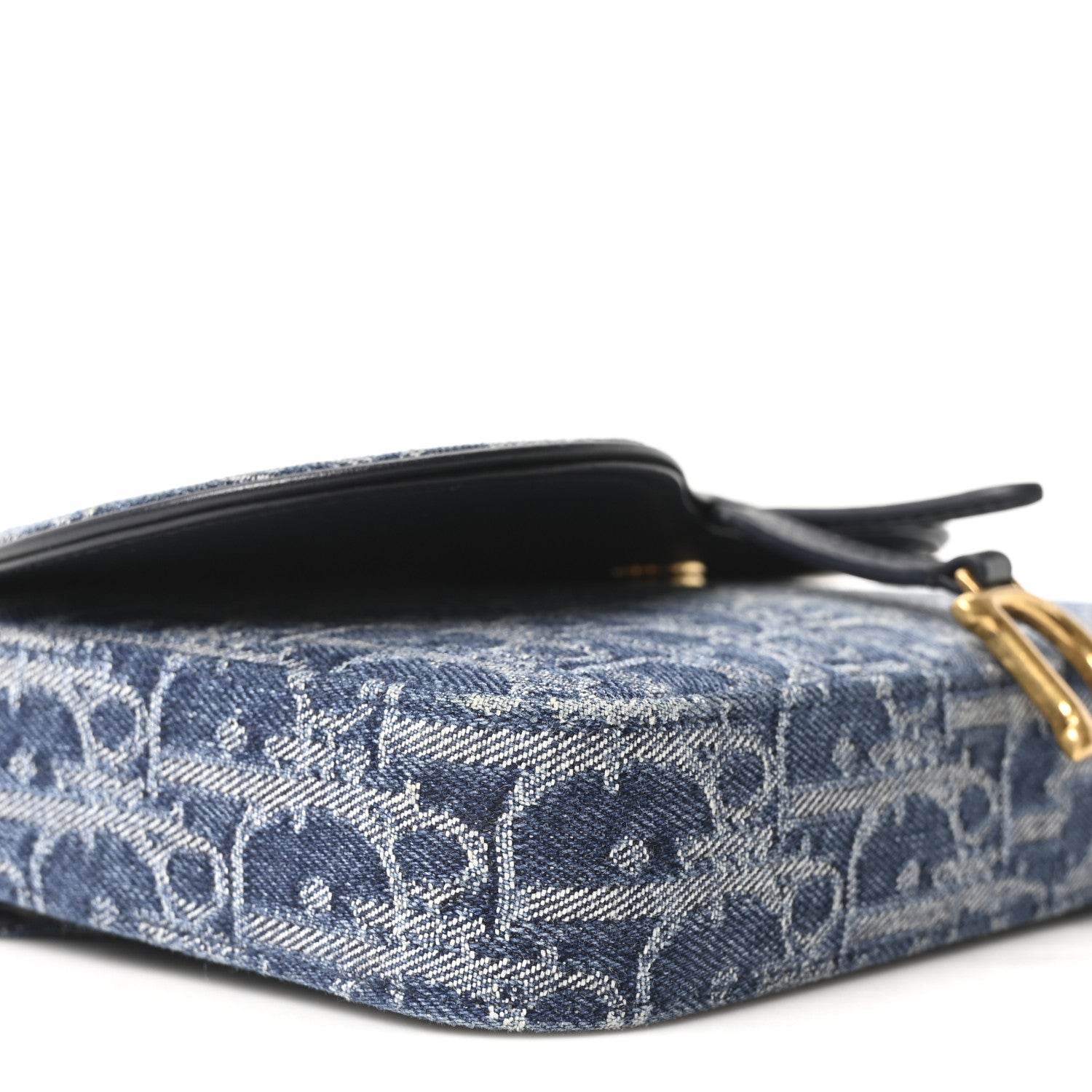Christian Dior ヴィンテージ チェーンウォレット Christian Dior Oblique Denim Saddle Chain Long Wallet Blue 1829525