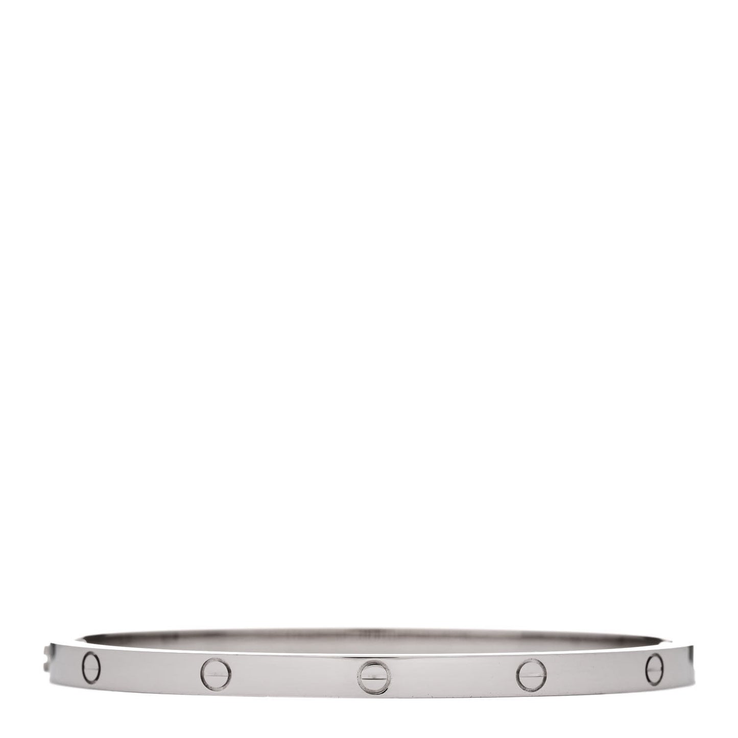 18K White Gold Small LOVE Bracelet 16