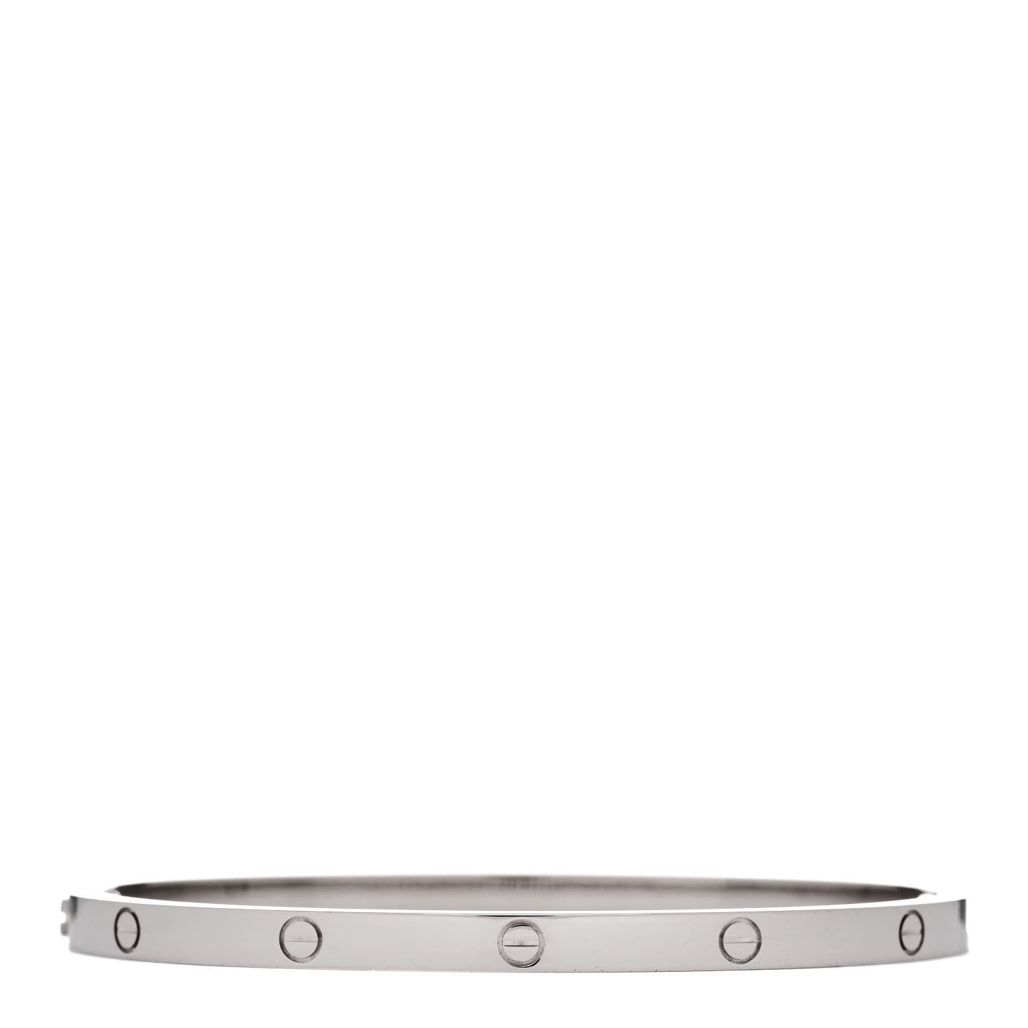 Cartier 18K White Gold Small LOVE Bracelet 16 2 of 7