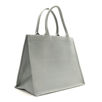 Christian Dior Calfskin Embossed Medium Book Tote Grey 3 of 11