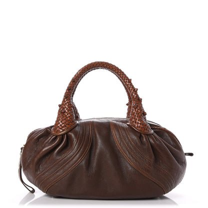 Fendi Nappa Nuvolata Spy Bowler Cognac 1 of 7