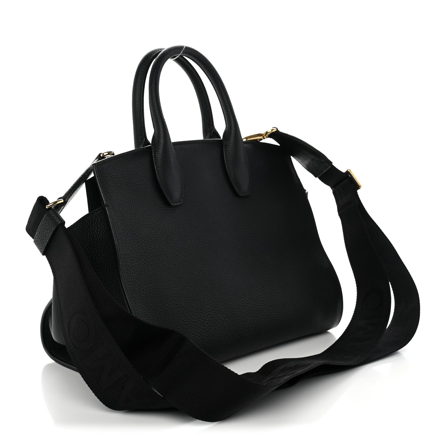 Calfskin Medium Studio Soft Bag Black