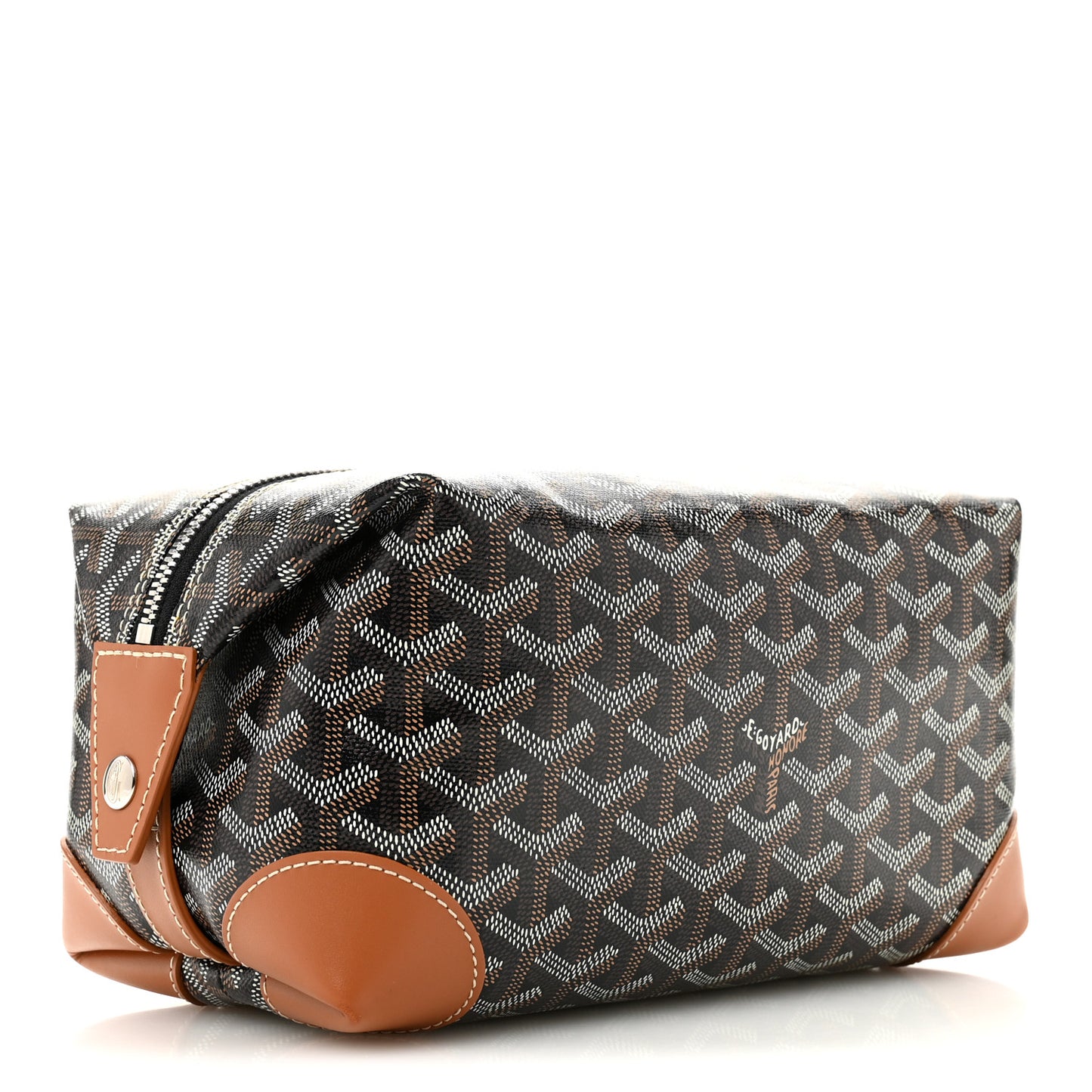 Goyardine Boeing 25 Trousse de Toilette Black Gold