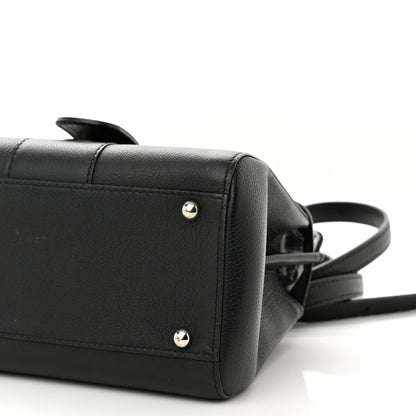 Delvaux Grained Calfskin Mini Brillant Satchel Black 9 of 11