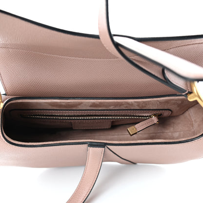 Christian Dior Grained Calfskin Mini Saddle Bag Light Pink 4 of 4