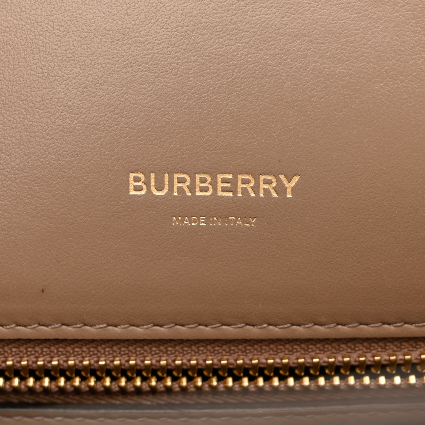 Calfskin Small Two Handle Title Bag Tan Brown