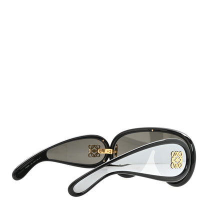 Loewe Acetate Mirrored Anagram Wave Mask Sunglasses LW40108I Black 4 of 6