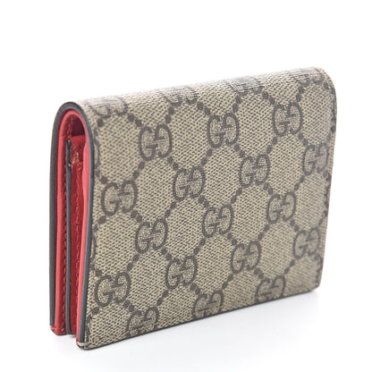 Gucci Soft GG Supreme Monogram Mystic Cat Card Case Wallet 3 of 7