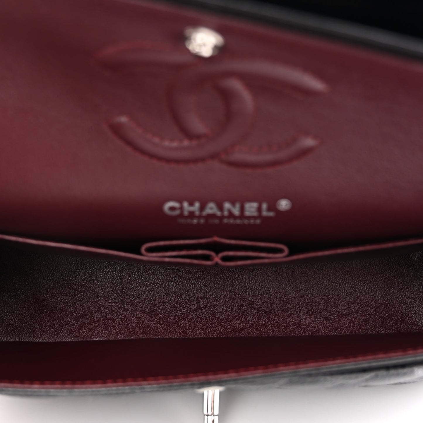 Caviar Quilted Small Double Flap Black