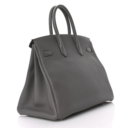 Hermes Togo Birkin 35 Gris Meyer 3 of 11