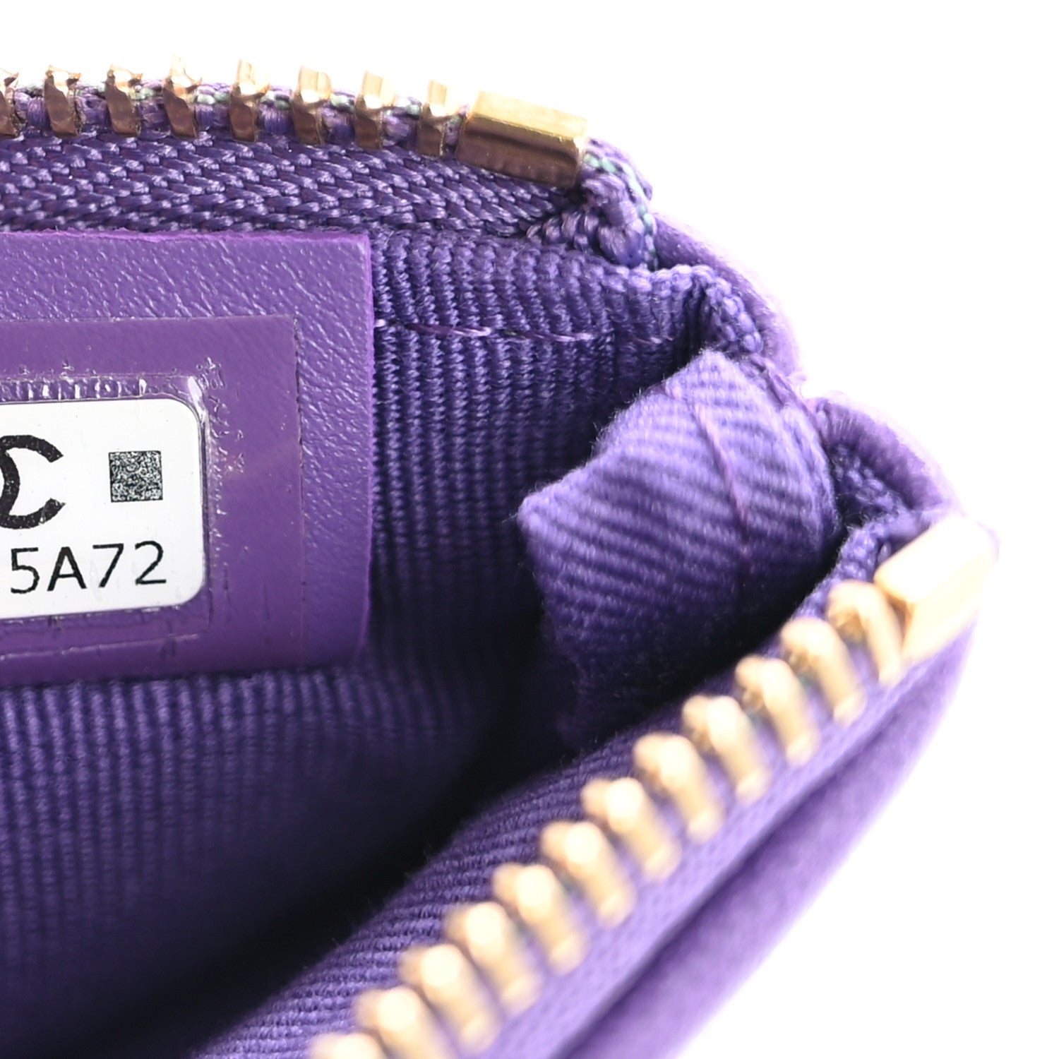 Chanel Lambskin Quilted Chanel 19 Mini Pouch Purple 7 of 7