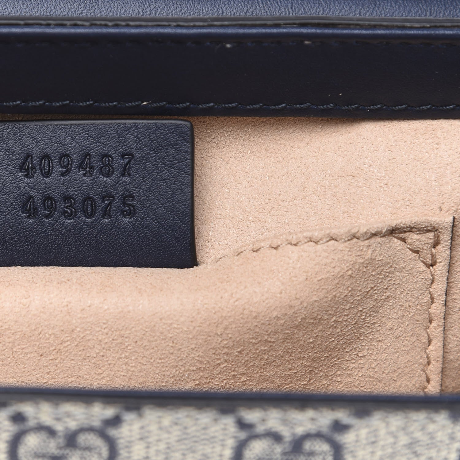 Gucci GG Supreme Monogram Moon Calfskin Small Padlock Shoulder Bag Beige Blue Mystic White Hibiscus Red 8 of 12