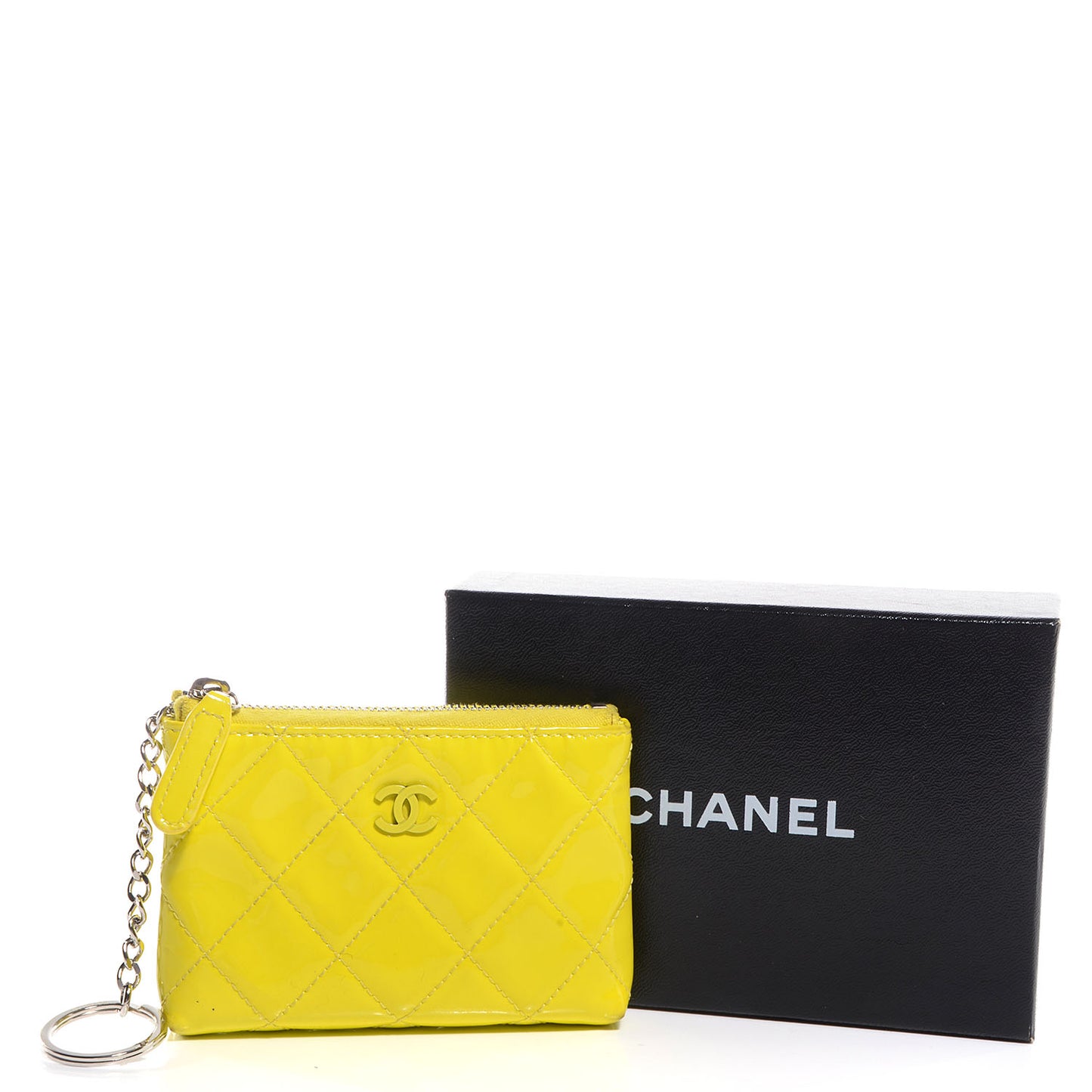 Patent Key Holder Case Jaune Yellow
