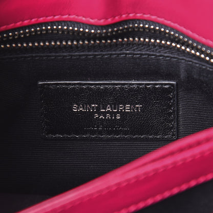 Saint Laurent Calfskin Y Quilted Monogram Toy Loulou Crossbody Bag Freesia 6 of 12