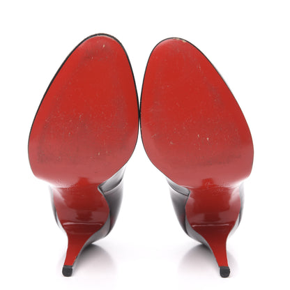 Christian Louboutin Patent Glitter Simple 100 Pumps 42 Burgundy 5 of 10