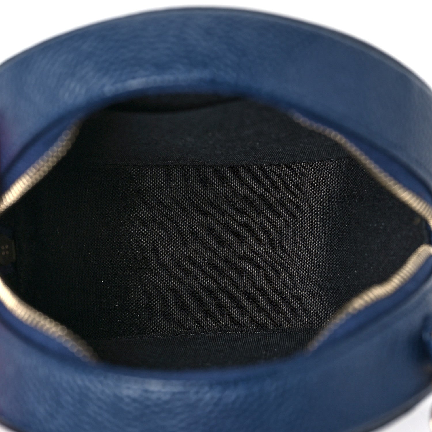 Chanel Caviar Quilted Round Filigree Crossbody Navy Black 5 of 11