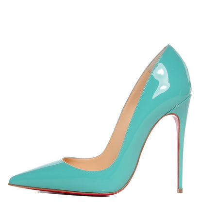Christian Louboutin Patent So Kate 120 Pumps 35 Aquamarine 1 of 7