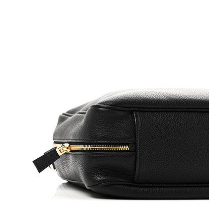 Prada Vitello Daino Soft Large Top Handle Bag Black 8 of 9