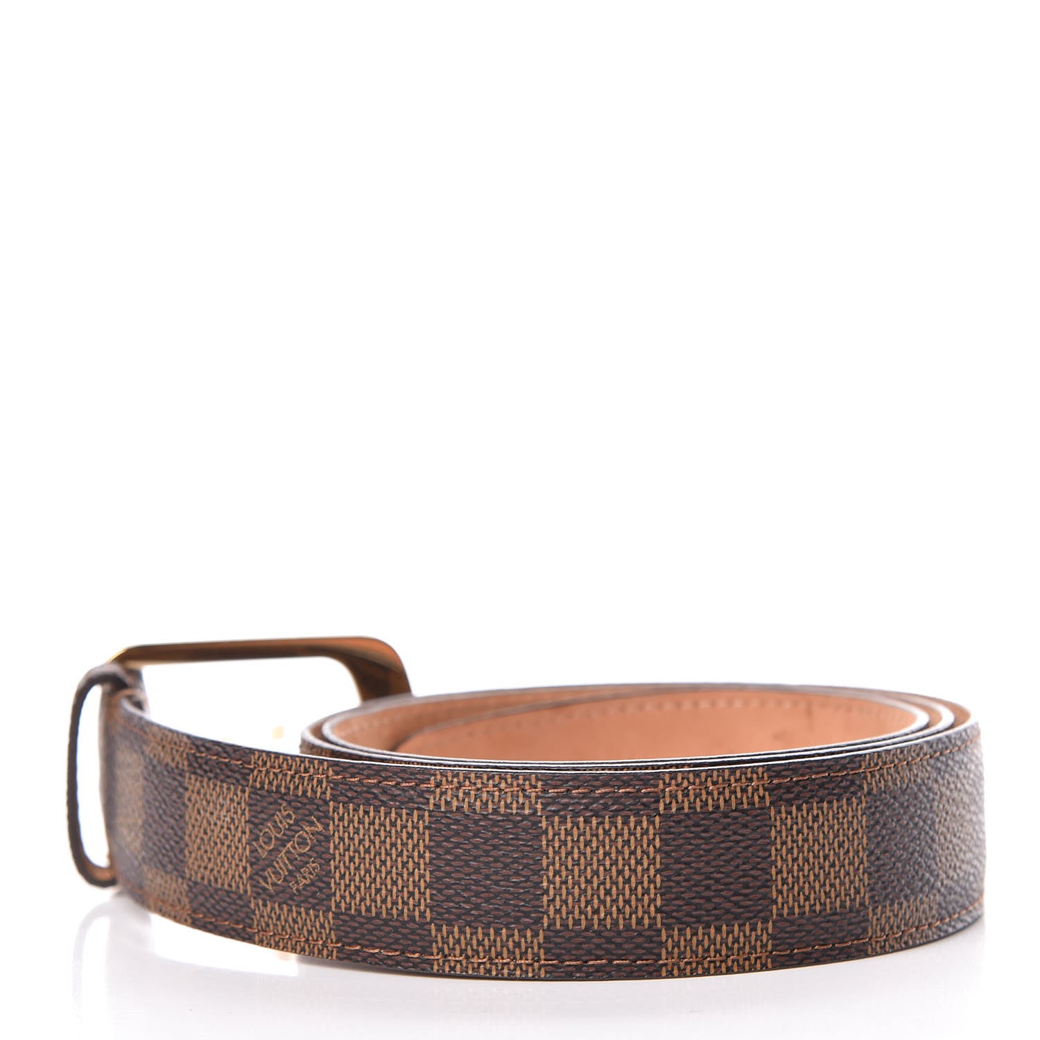 Louis Vuitton Damier Ebene 30mm Ellipse Belt 90 36 3 of 10