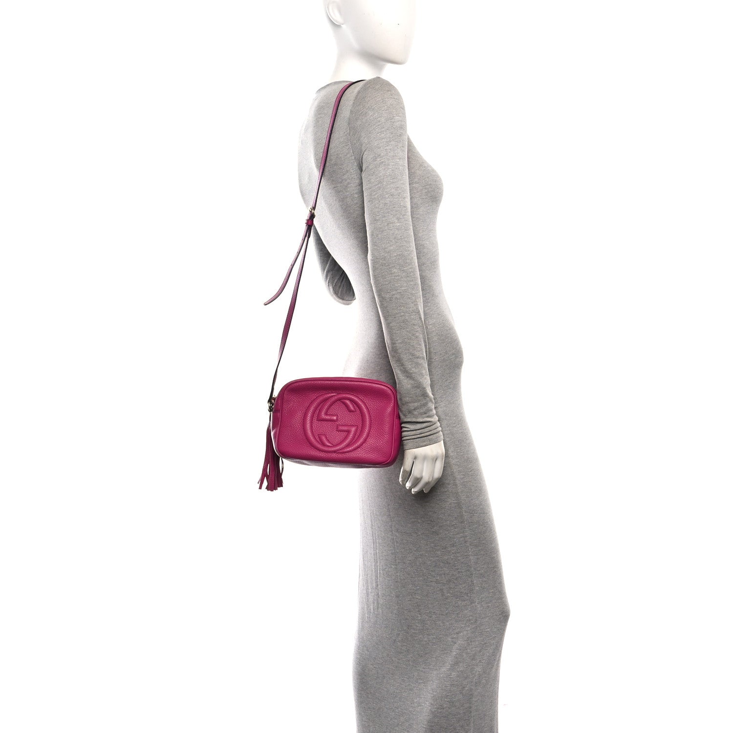 Gucci Cellarius Calfskin Small Soho Disco Bag Bright Bouganville 2 of 10