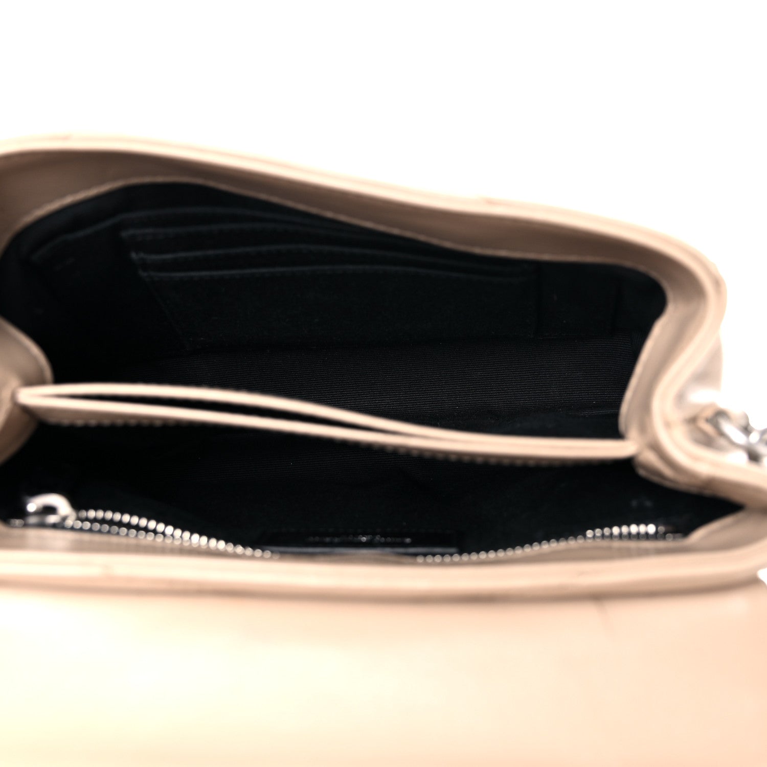 Saint Laurent Calfskin Y Quilted Monogram Toy Loulou Crossbody Bag Dark Beige 5 of 19
